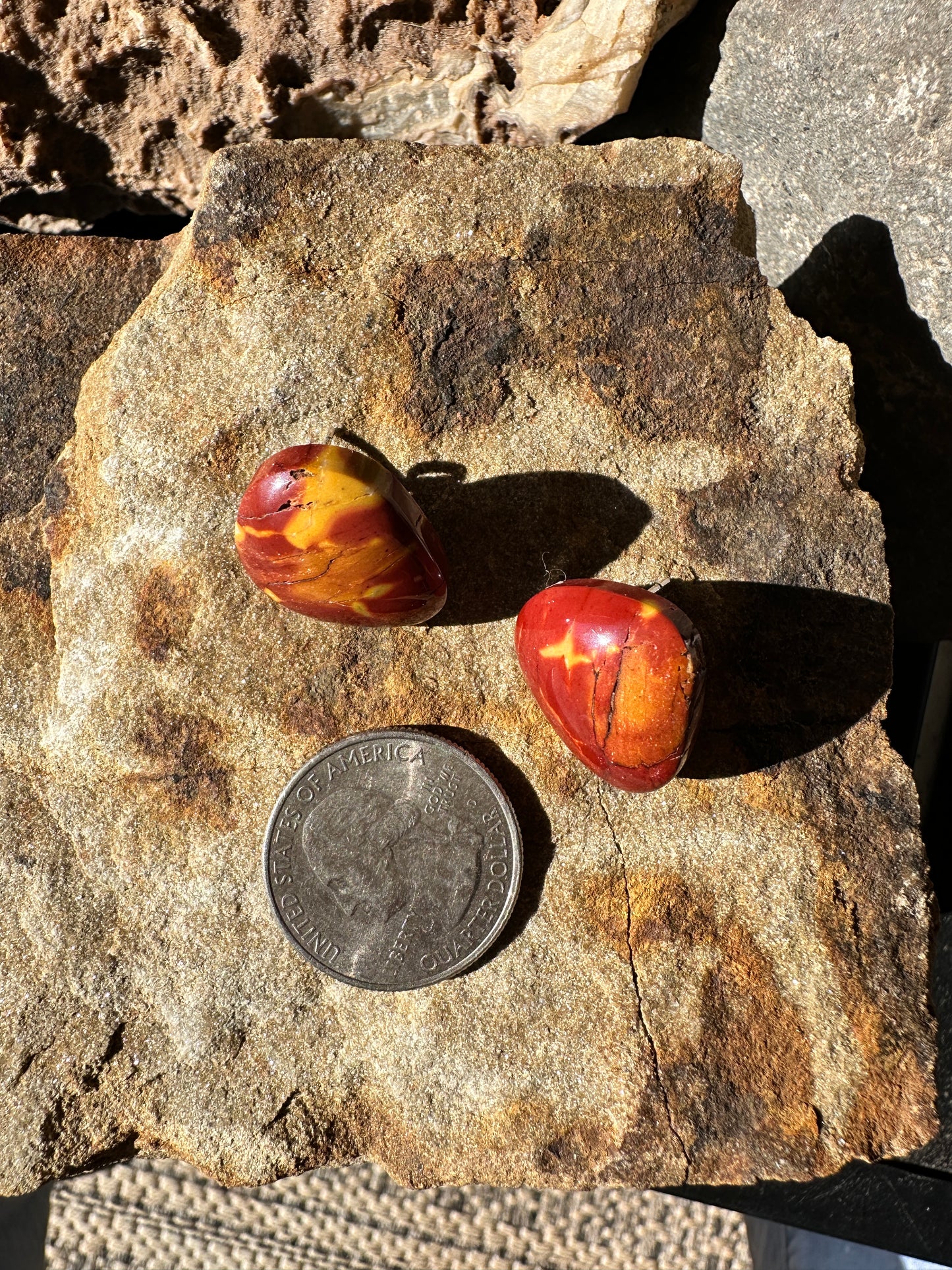 Mookaite studs