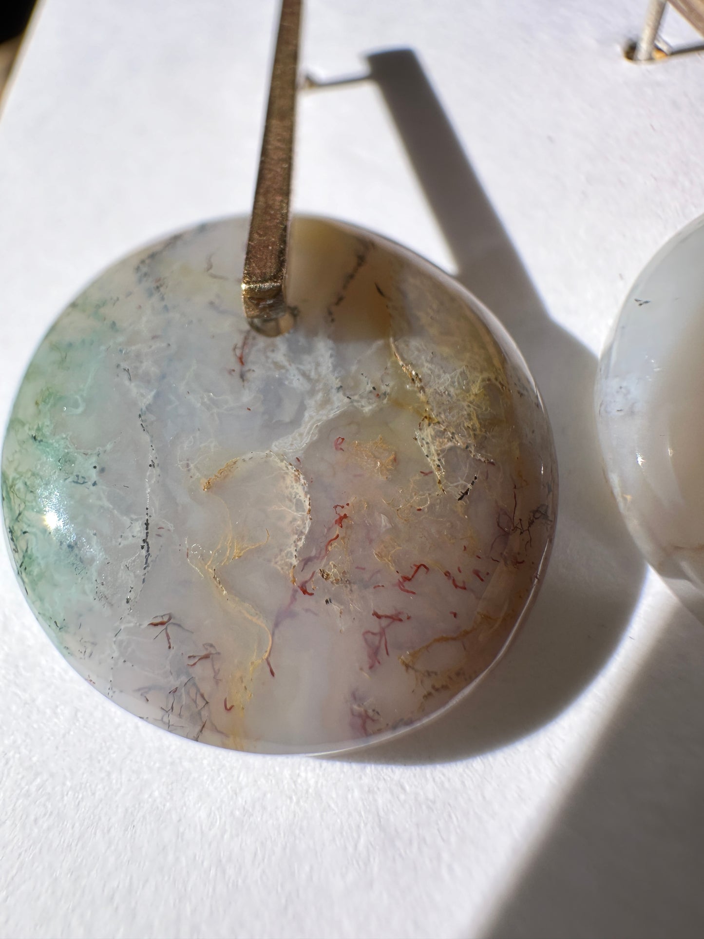 Rainbow agate discs
