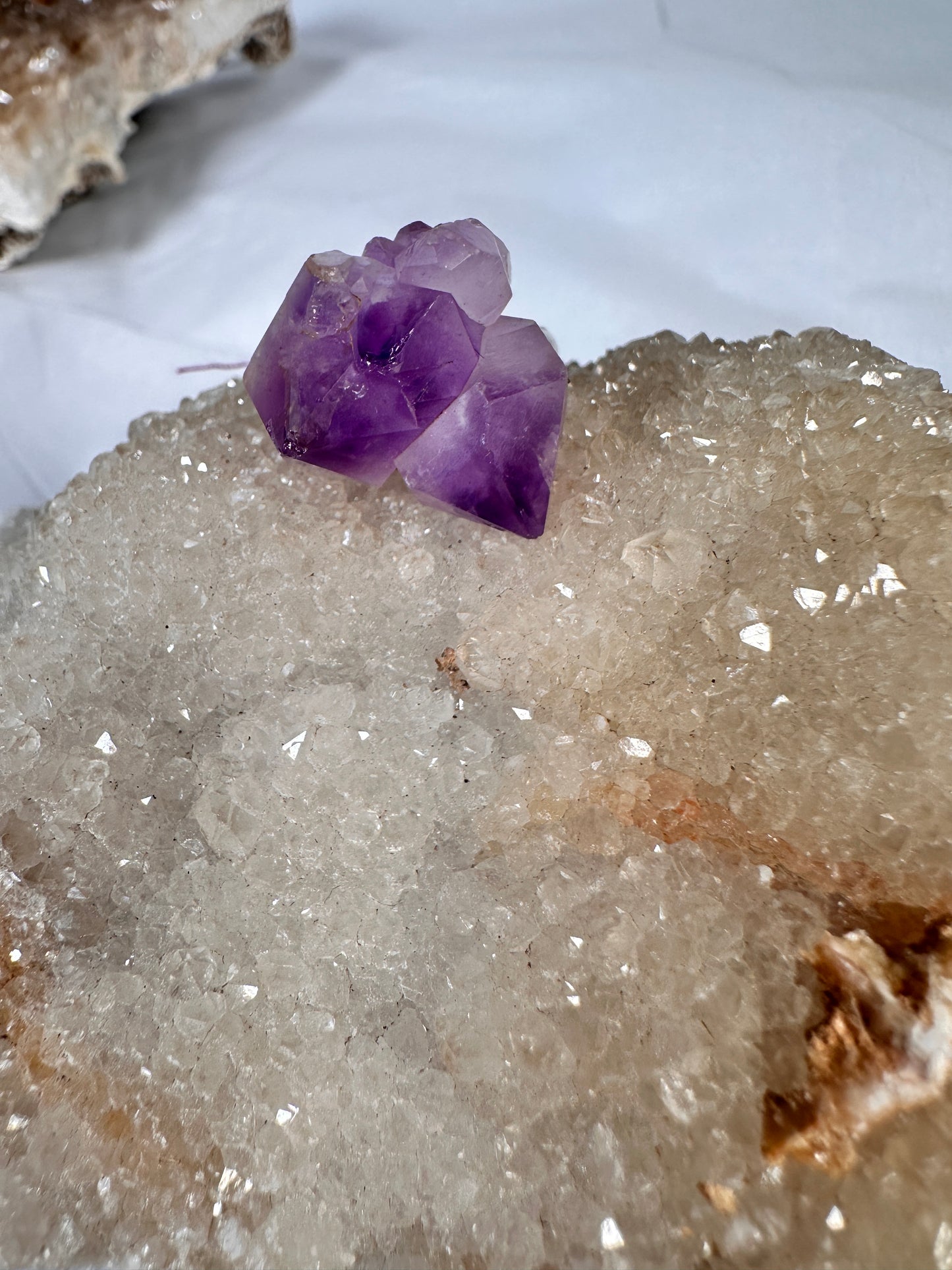 Amethyst cluster ring