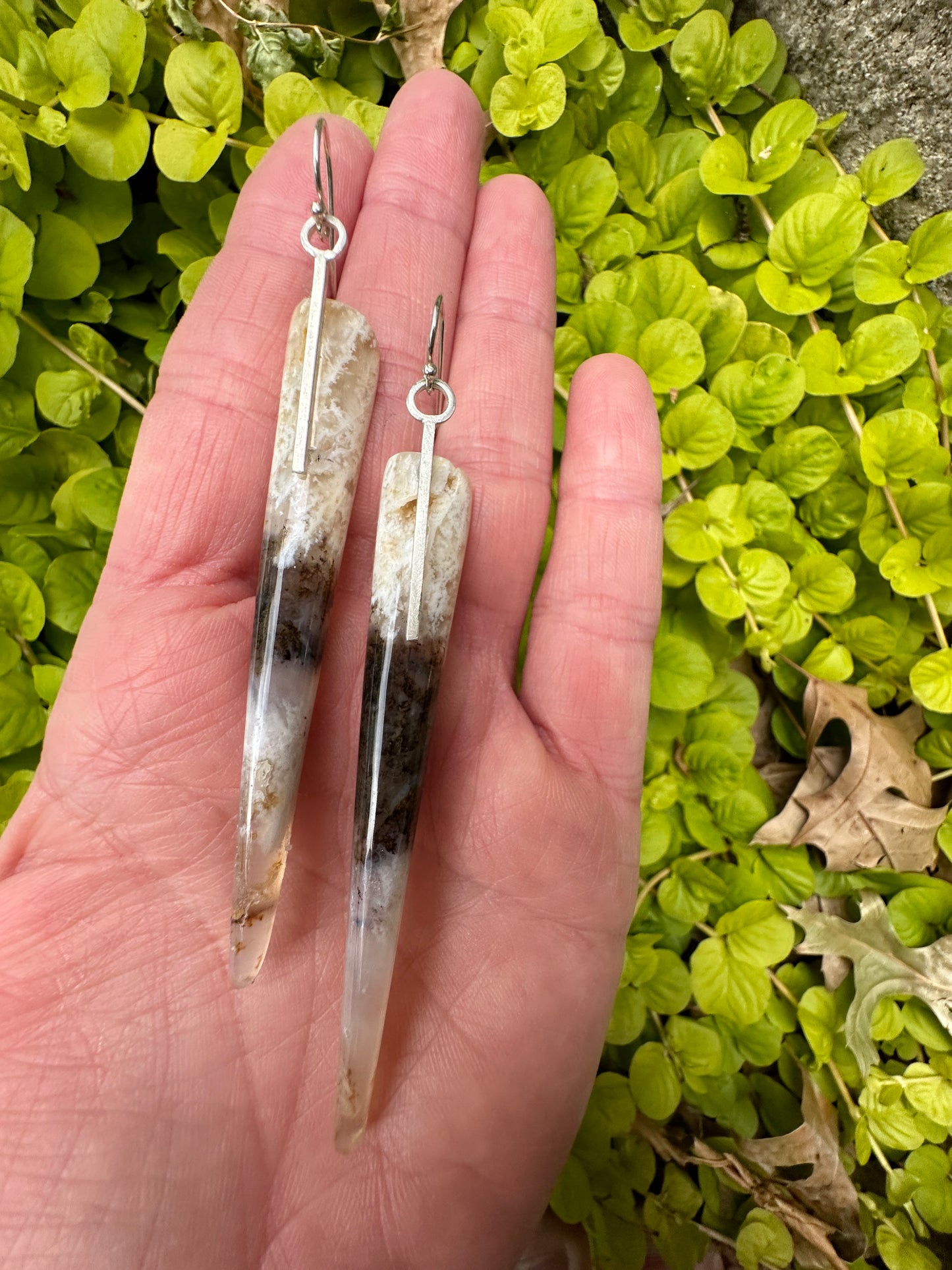 Spear drops - graveyard point agate