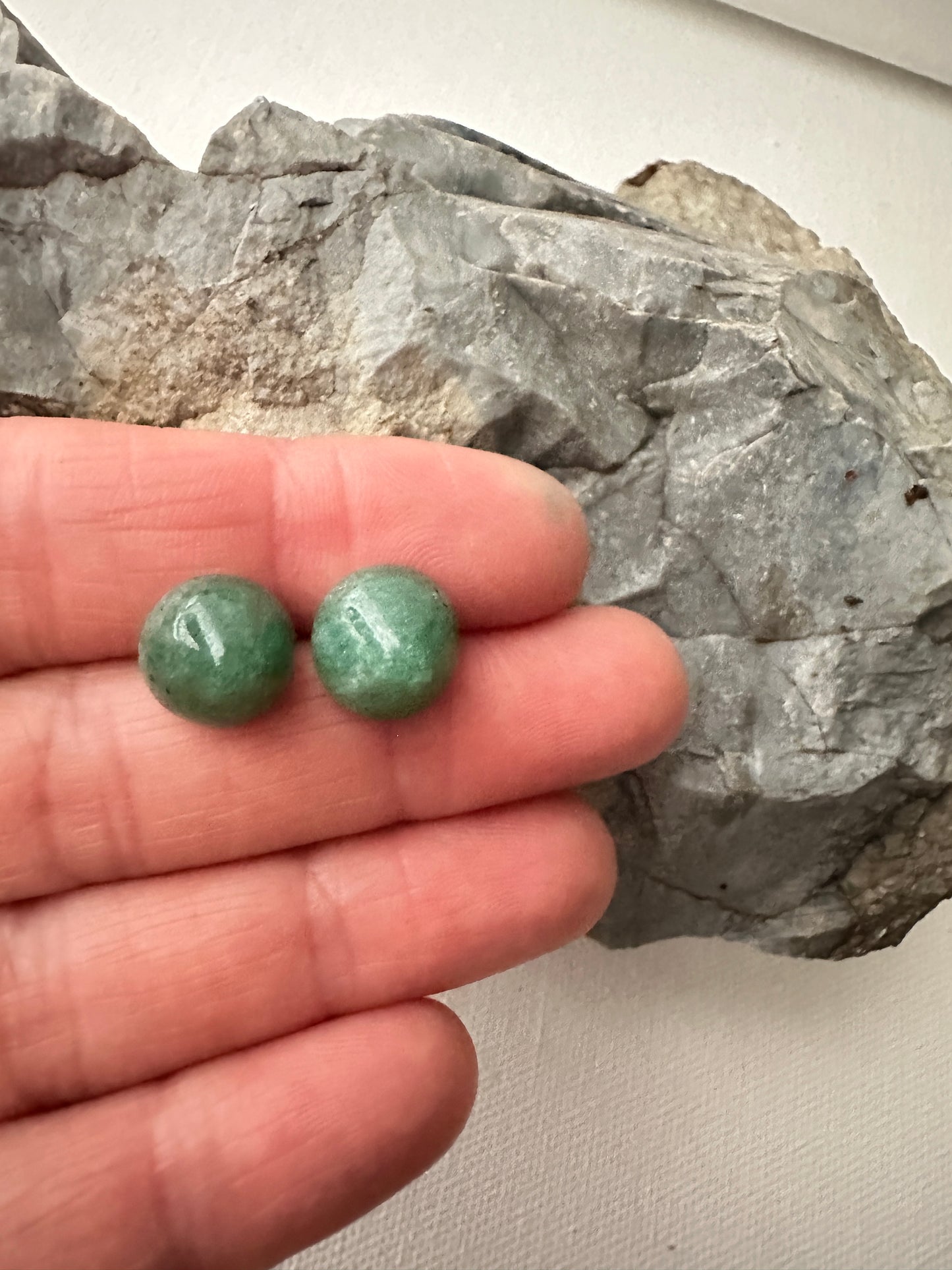 Green Aventurine - cone stud
