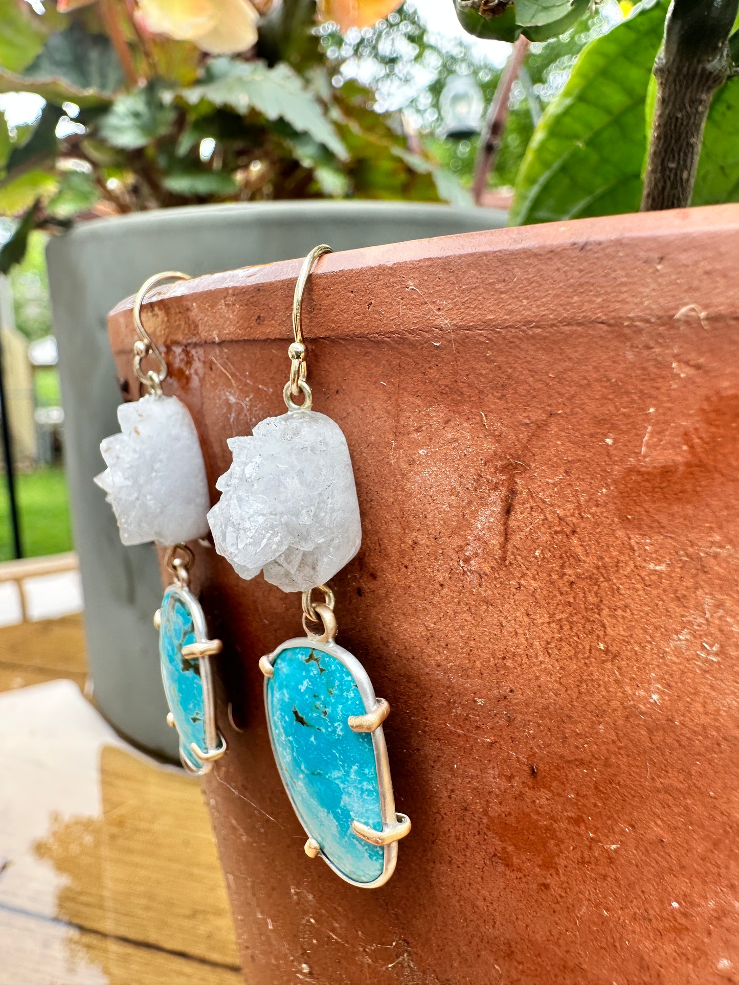 Turquoise and druzy