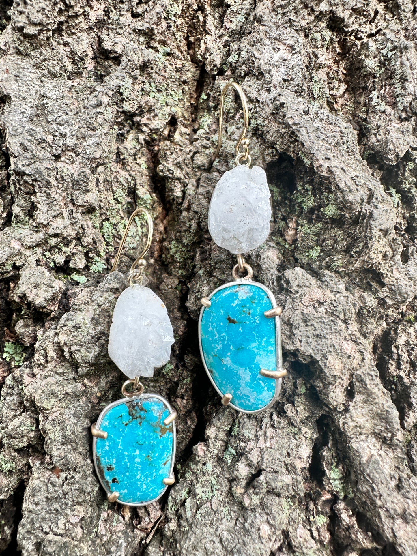 Turquoise and druzy