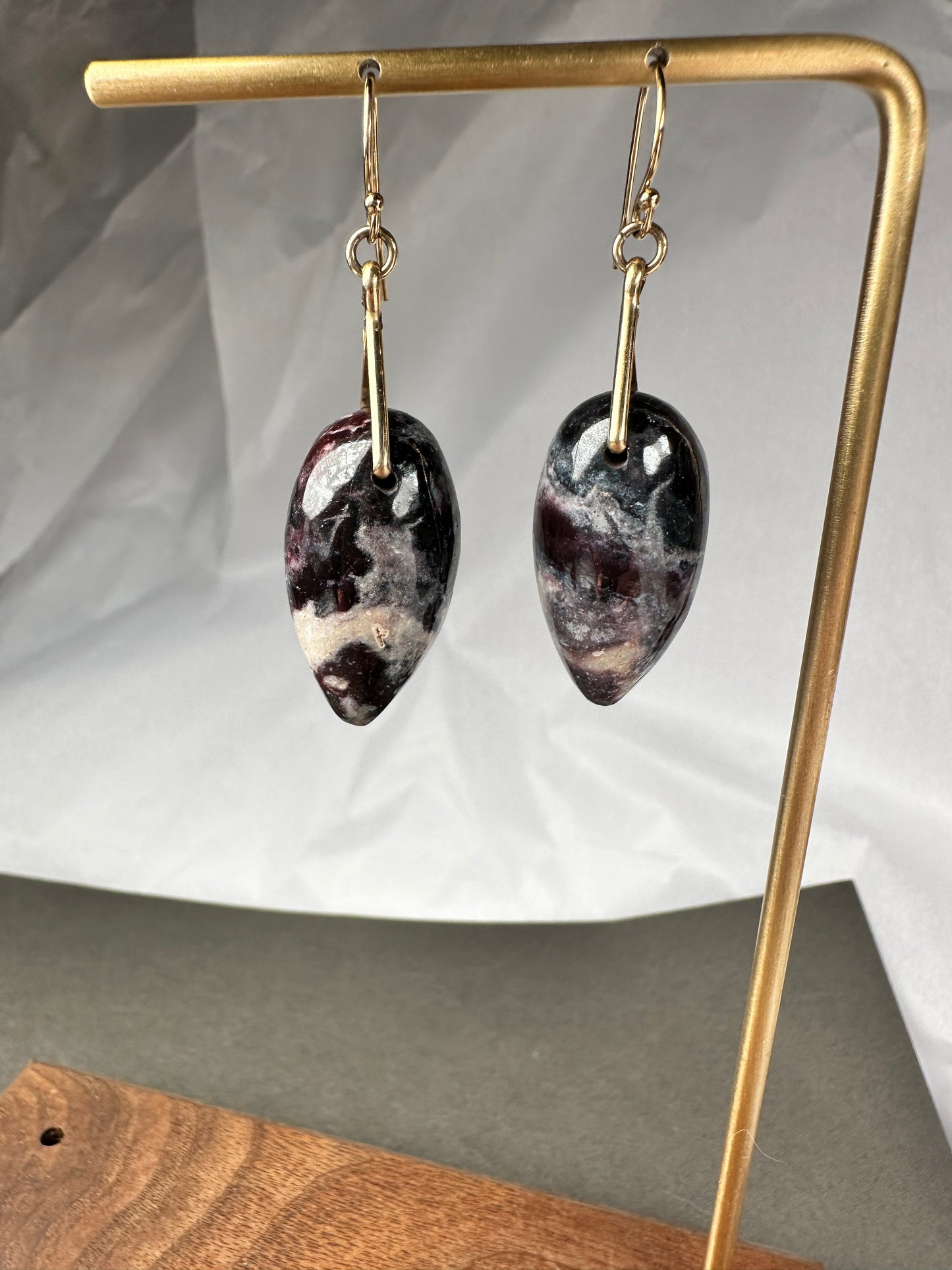 Indian blanket jasper teardrops