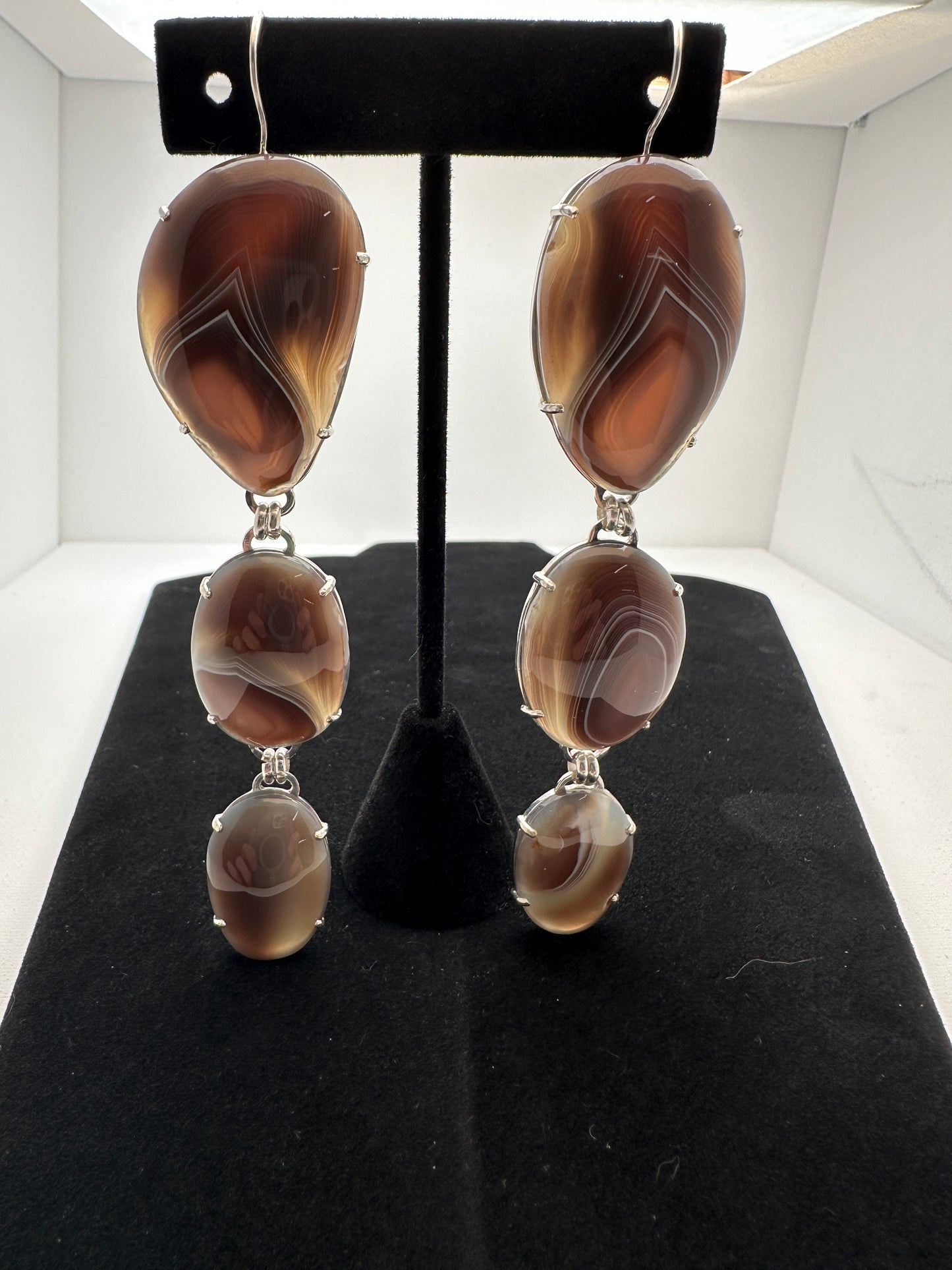 Botswana Agate - triple drop