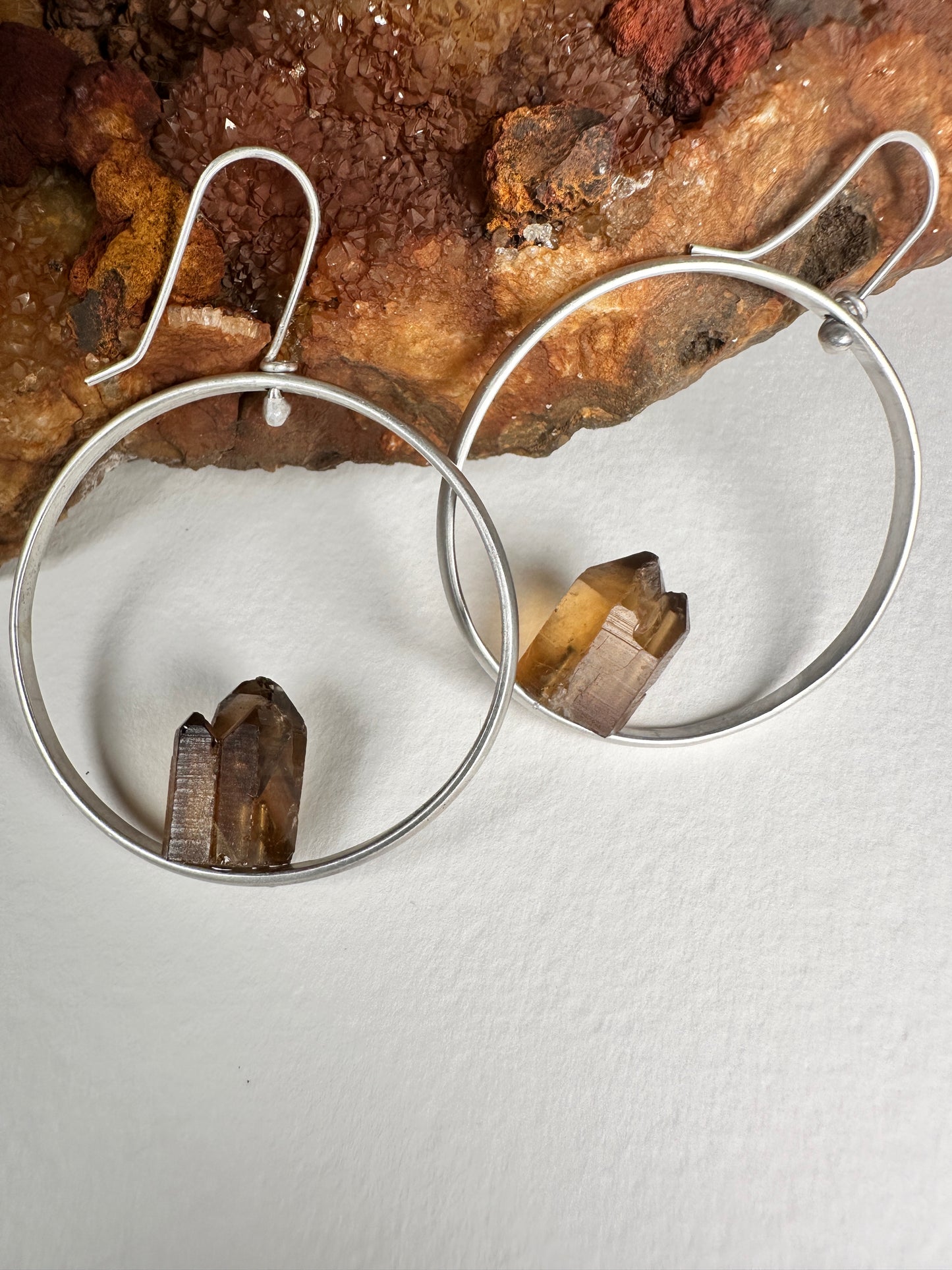 Raw citrine points