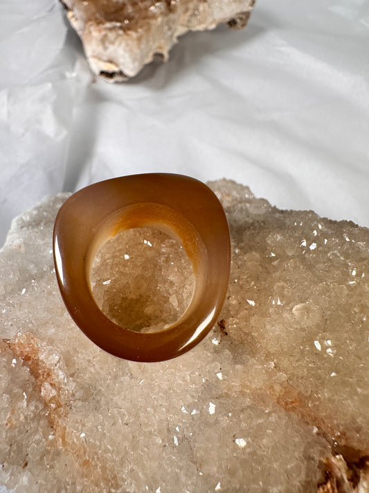 XL Brazilian agate ring