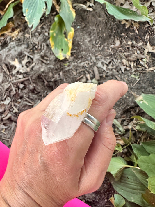 XL Quartz Point Ring