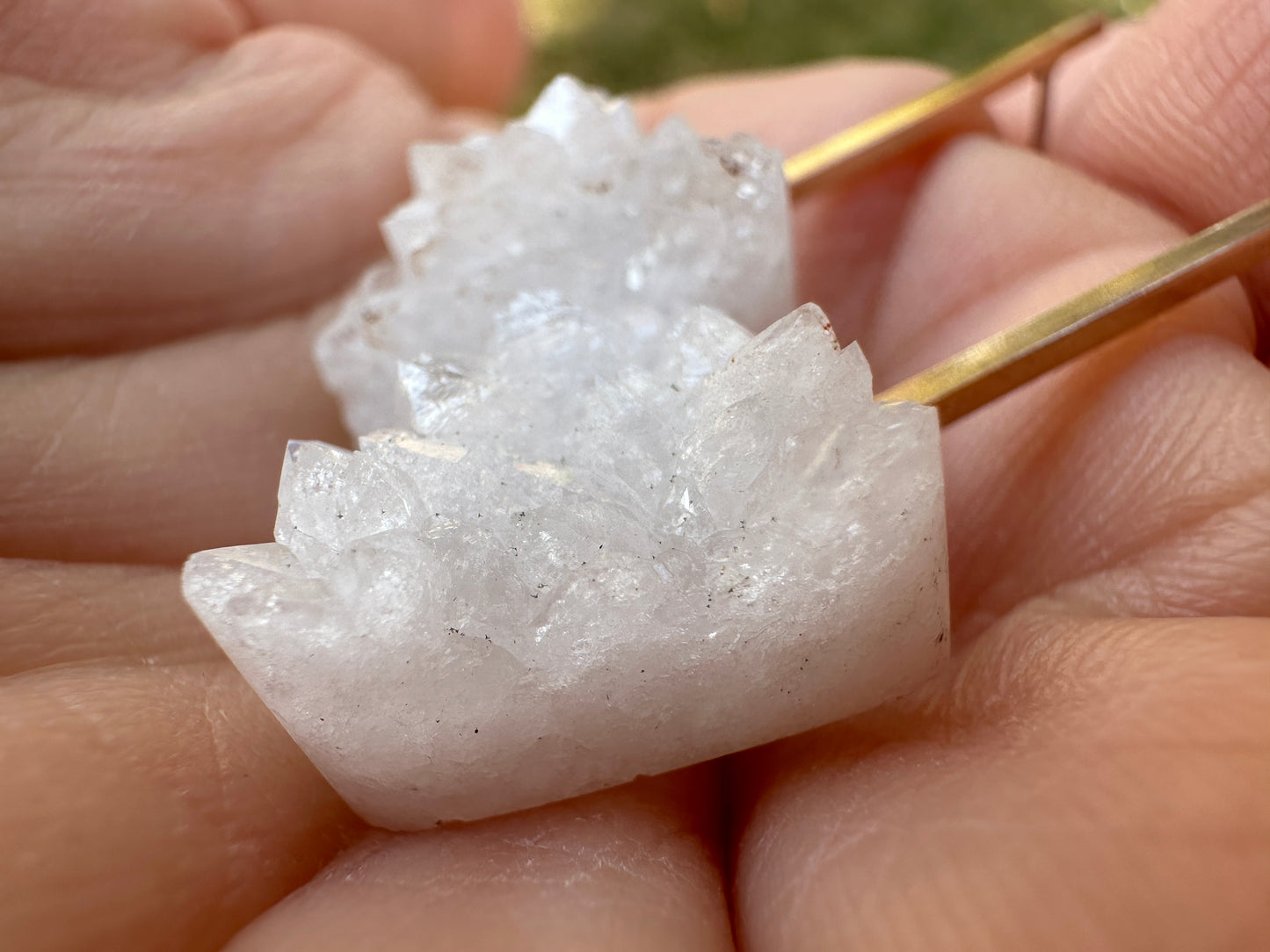 Druzy drop stud - mini