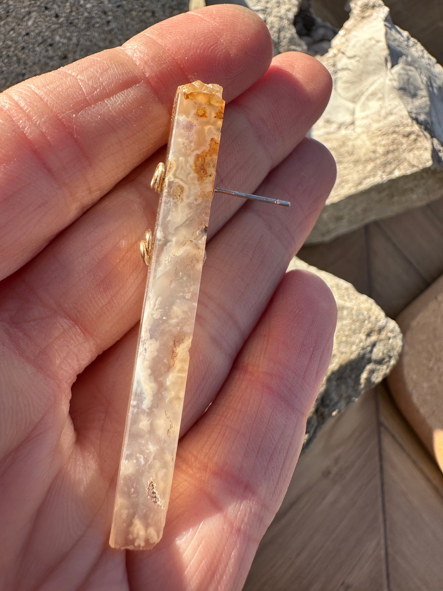 Graveyard plume agate - single