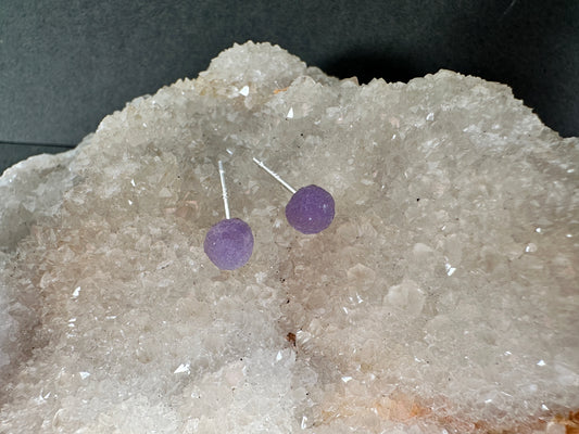 Grape agate studs