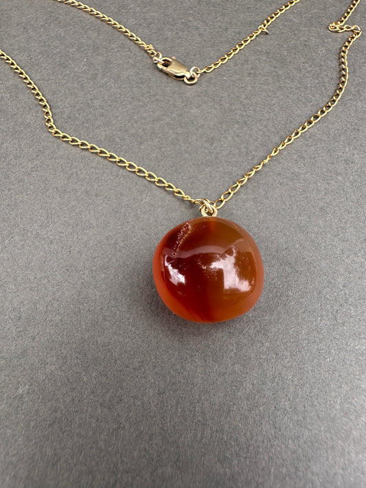 Brazilian agate druzy necklace