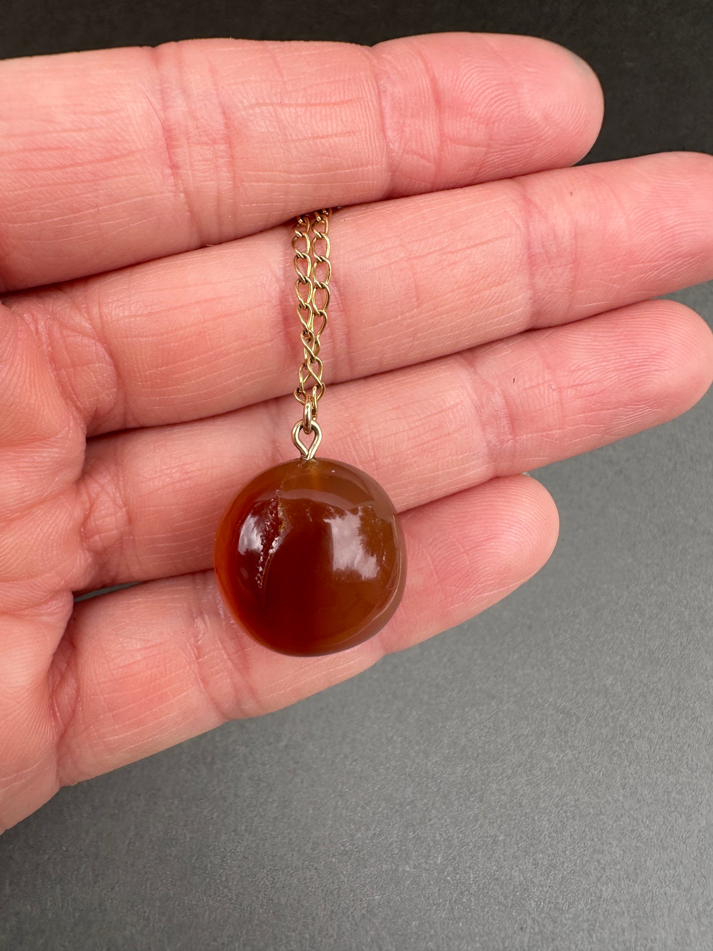 Brazilian agate druzy necklace