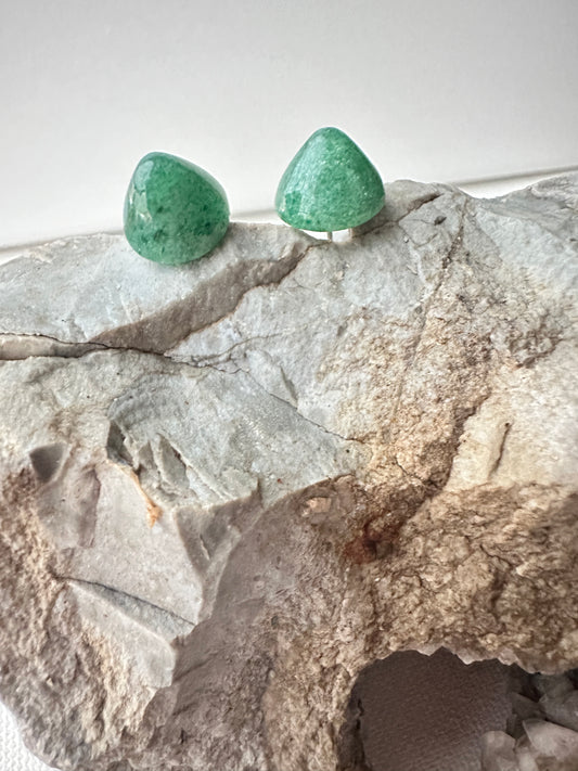 Green Aventurine - cone stud