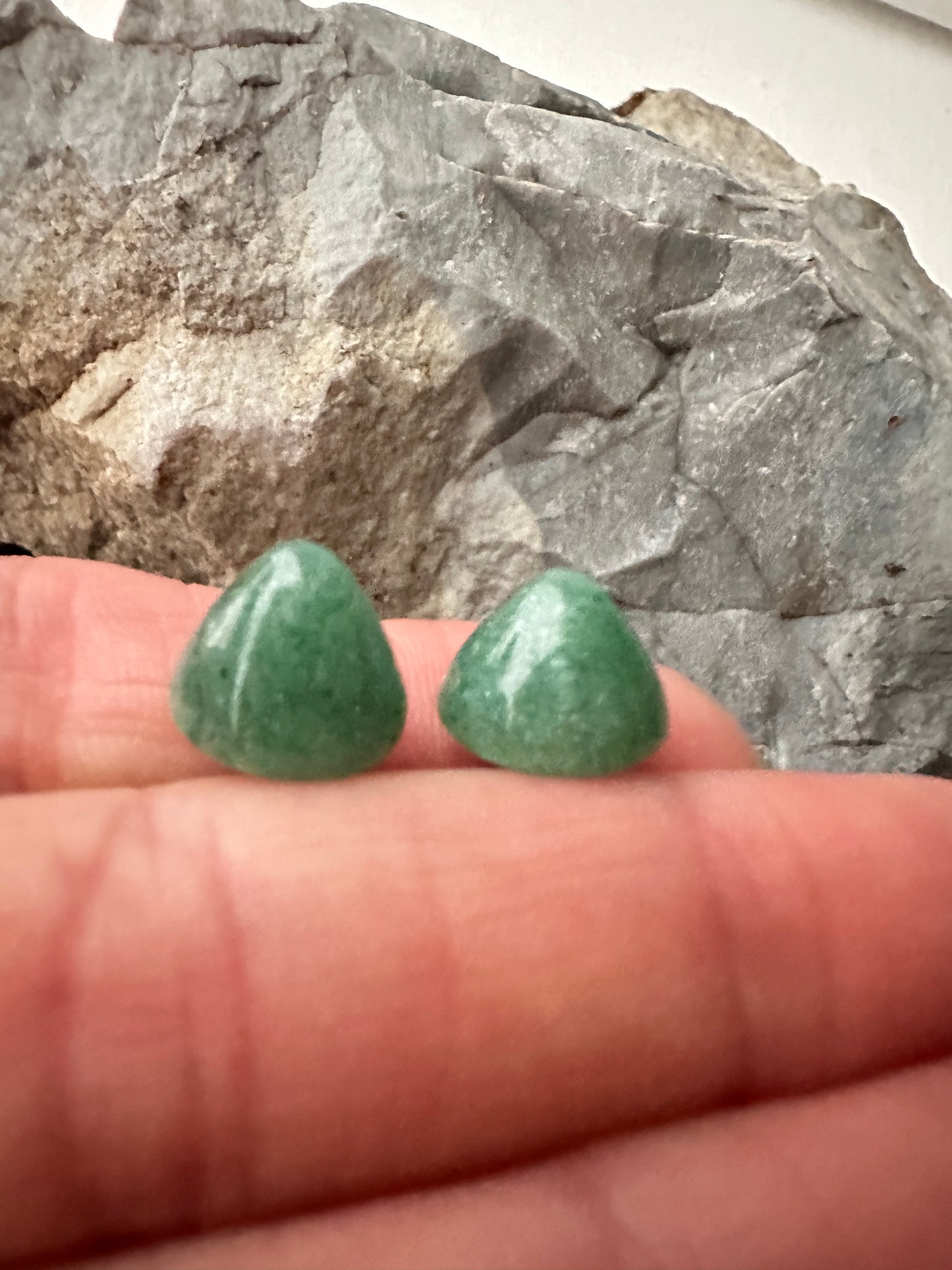Green Aventurine - cone stud