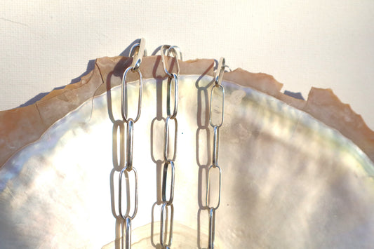 Paperclip chain - Large with bar catch closure