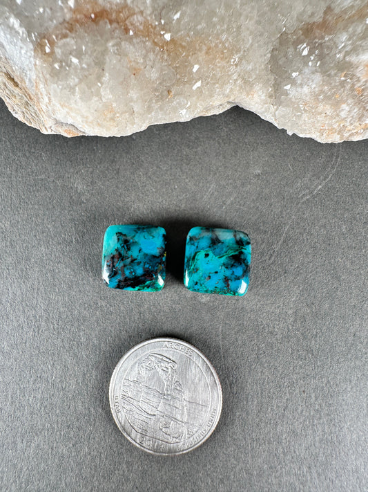 Chrysocolla & Malachite pair - old stock