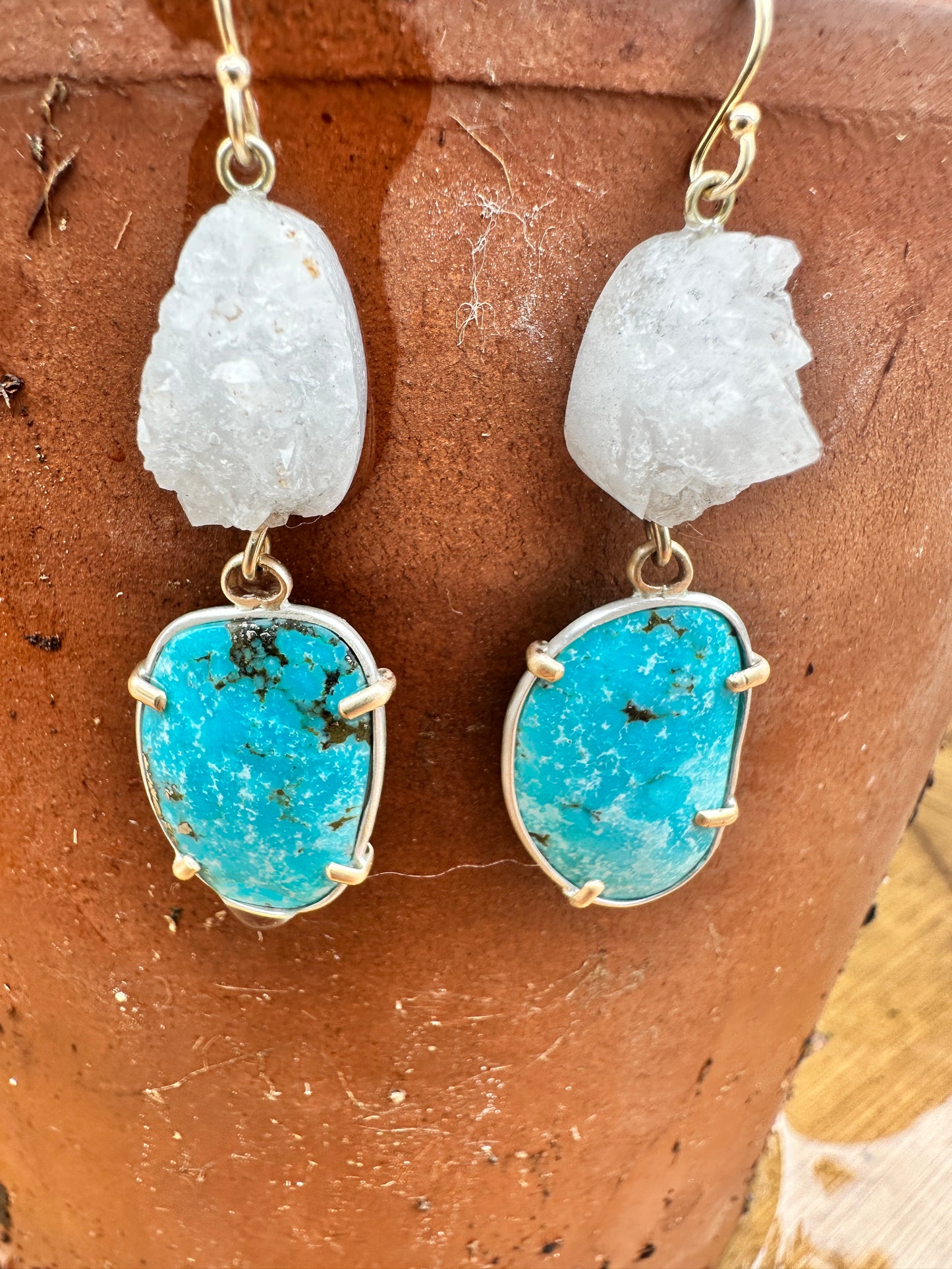 Turquoise and druzy