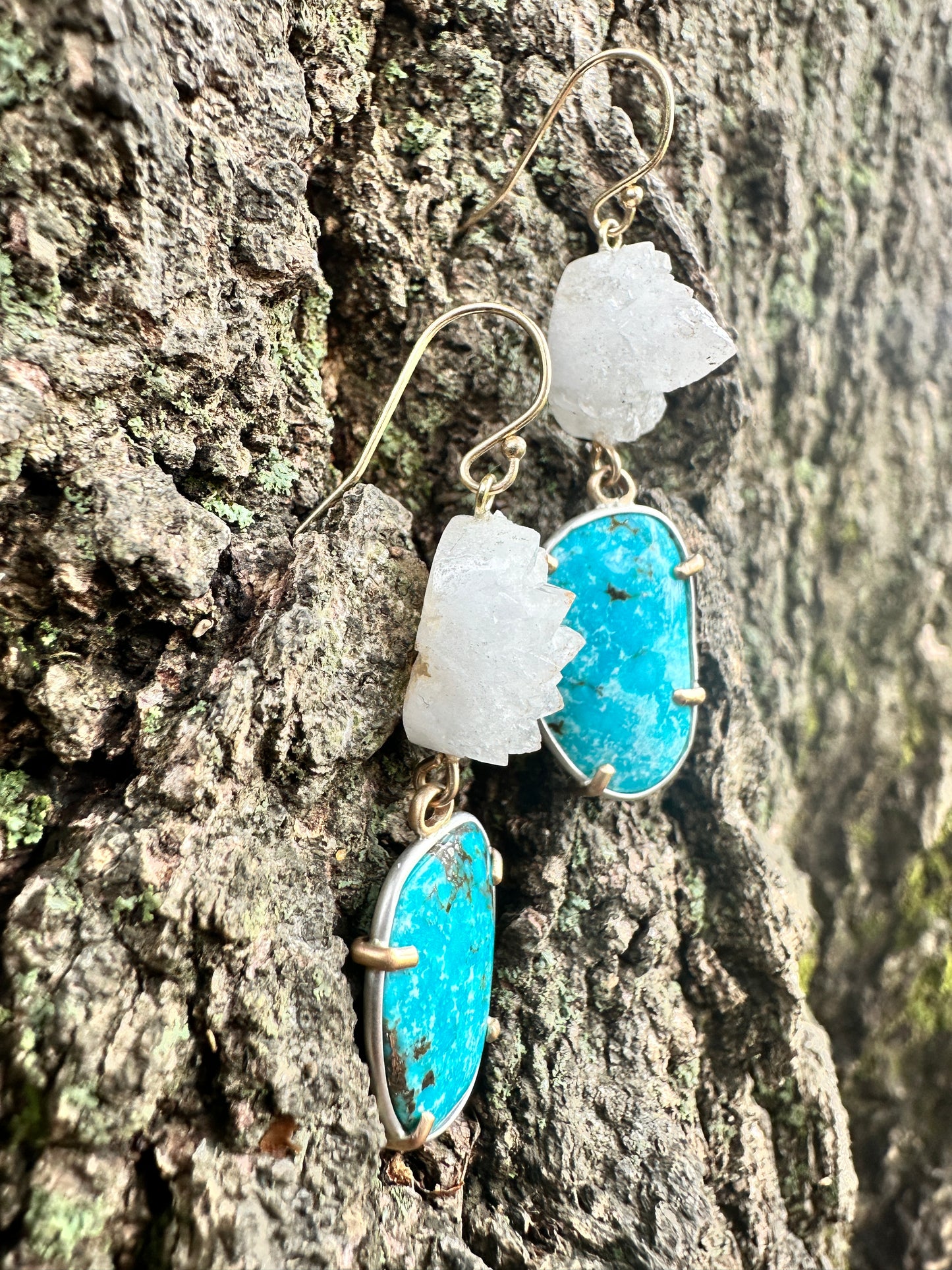 Turquoise and druzy