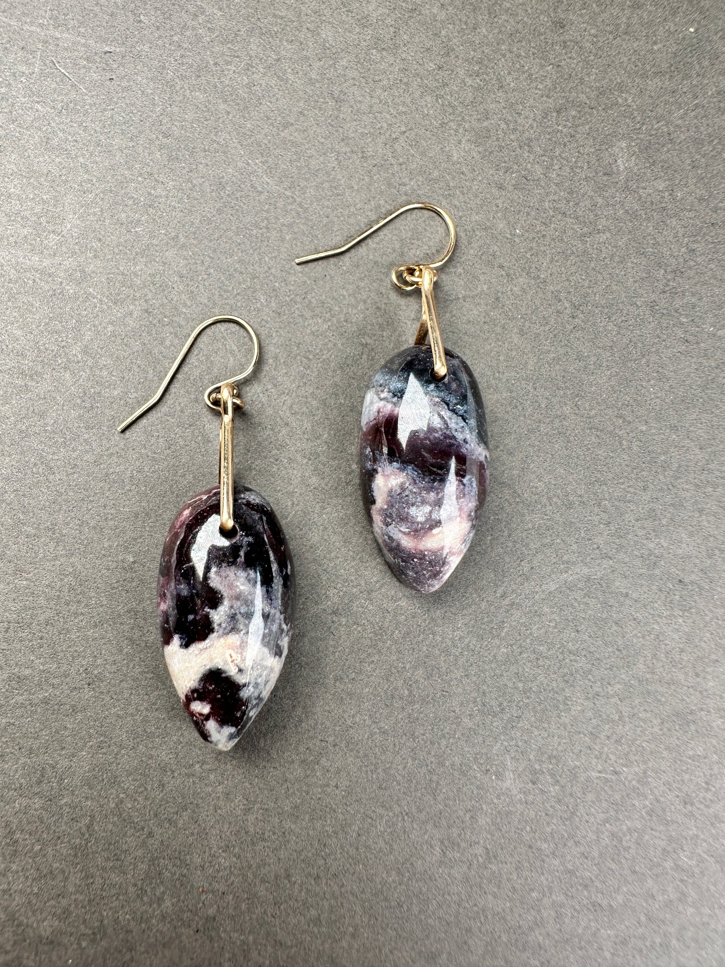 Indian blanket jasper teardrops