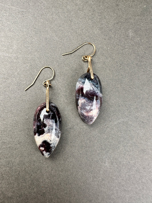 Indian blanket jasper teardrops